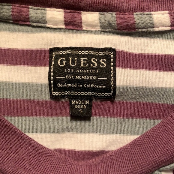 Small, multiple color long sleeve guess shirt. - Picture 3 of 3